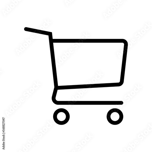 Shopping cart icon. Trolley icon.