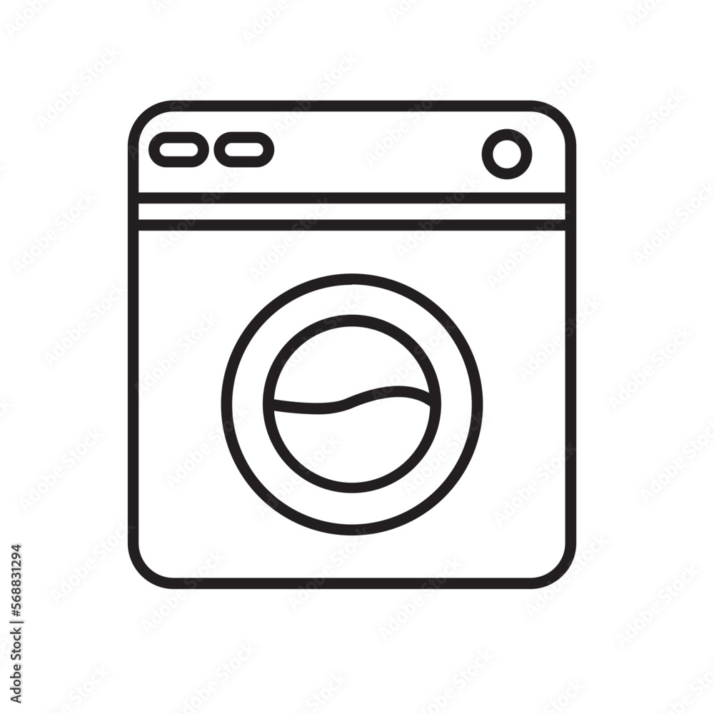 washing machine icon vector editable element washing machine icon vector editable element