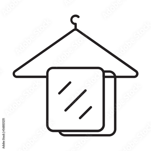 dry towel sign bathroom