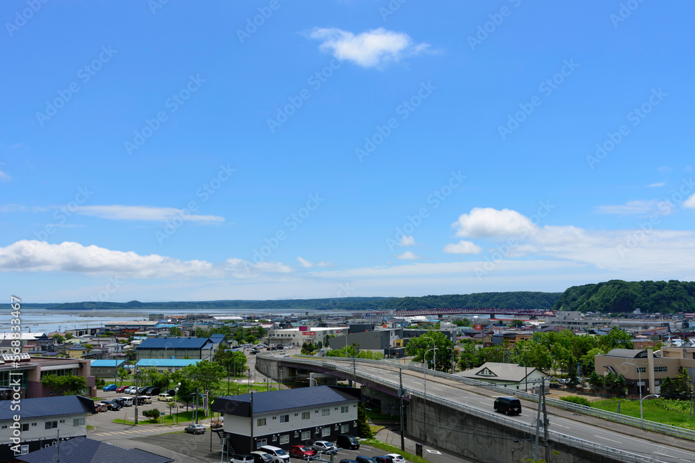 北海道　東部　初夏の厚岸町
