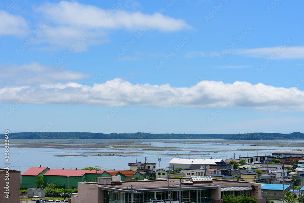 北海道　東部　初夏の厚岸町
