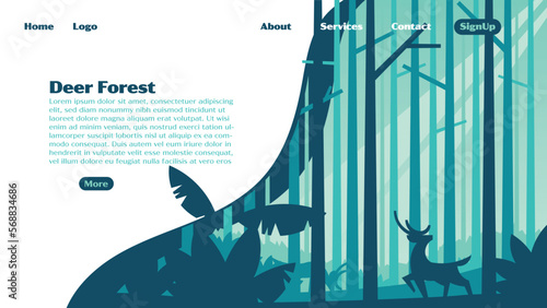 Deer Forest Landing Page
