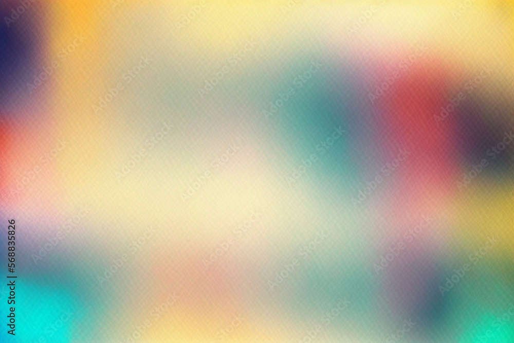 Abstract blurred grainy gradient background texture. Colorful digital grain soft noise effect pattern. Generative Ai