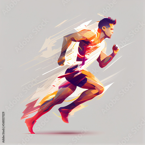 Running, runner, athlete, speed