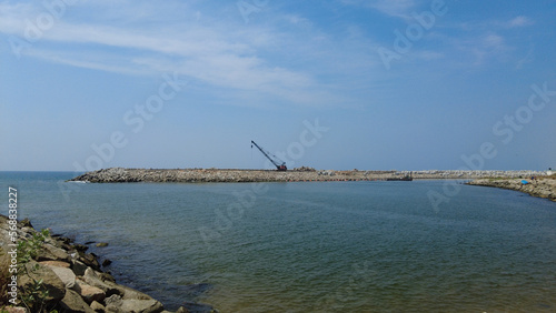 Thengapattanam sea view point, Kanyakumari district, Tamil Nadu