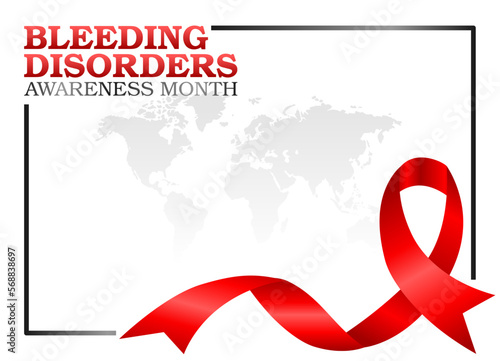 vector graphic of bleeding disorders awareness month good for bleeding disorders awareness month celebration. flat design. flyer design.flat illustration.
