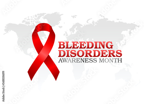 vector graphic of bleeding disorders awareness month good for bleeding disorders awareness month celebration. flat design. flyer design.flat illustration.