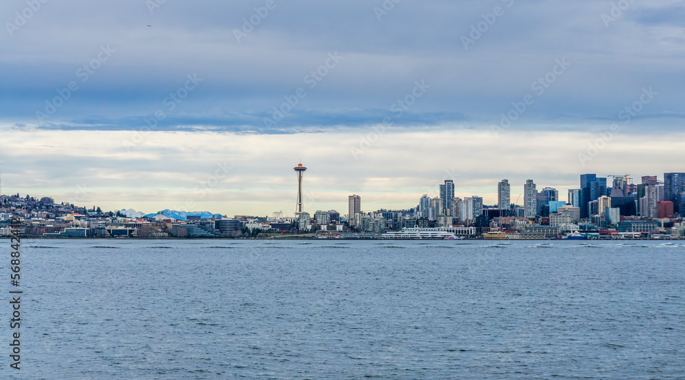 Overcast Seattle Skyline 2