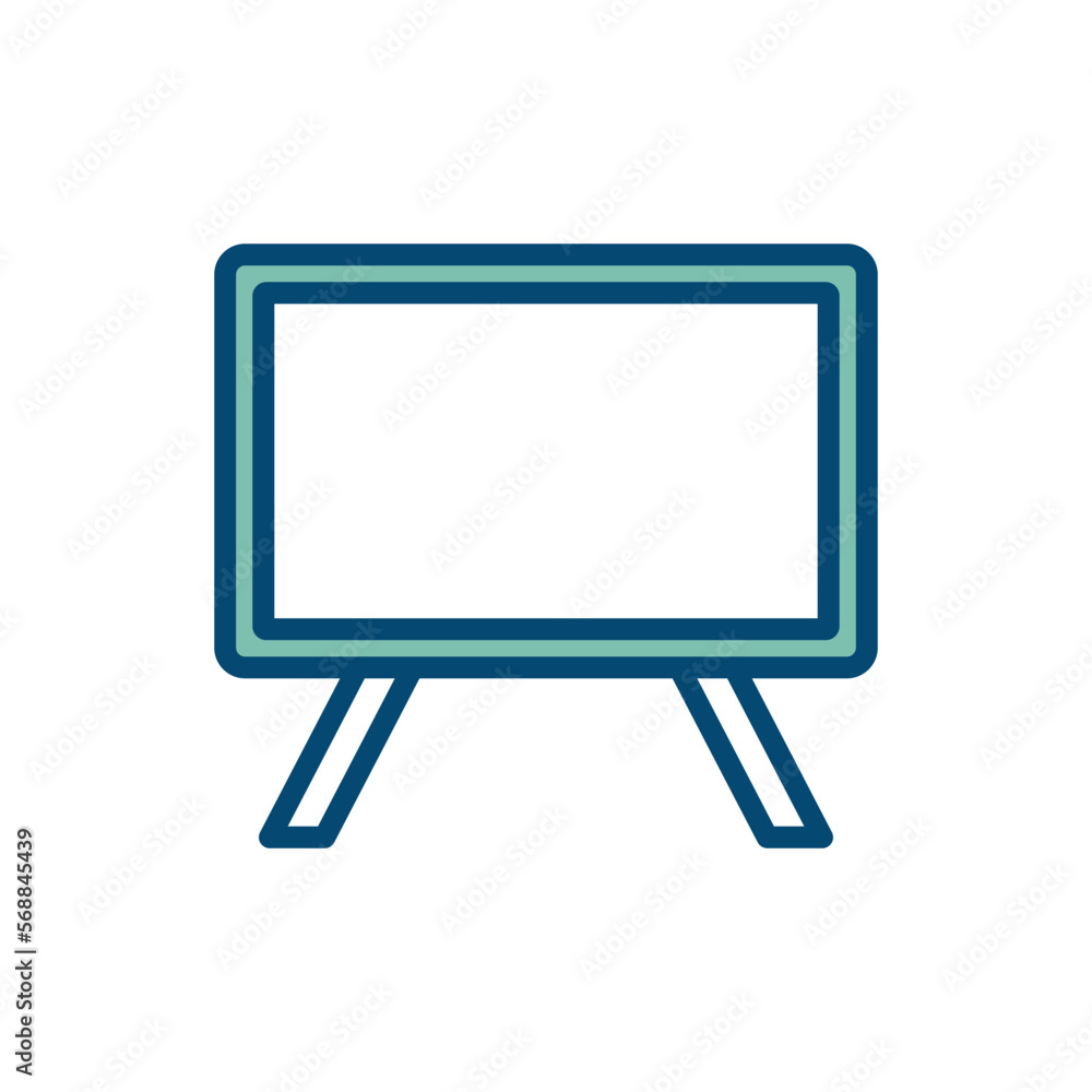 blackboard icon vector design template in white background blackboard icon vector design template in white background