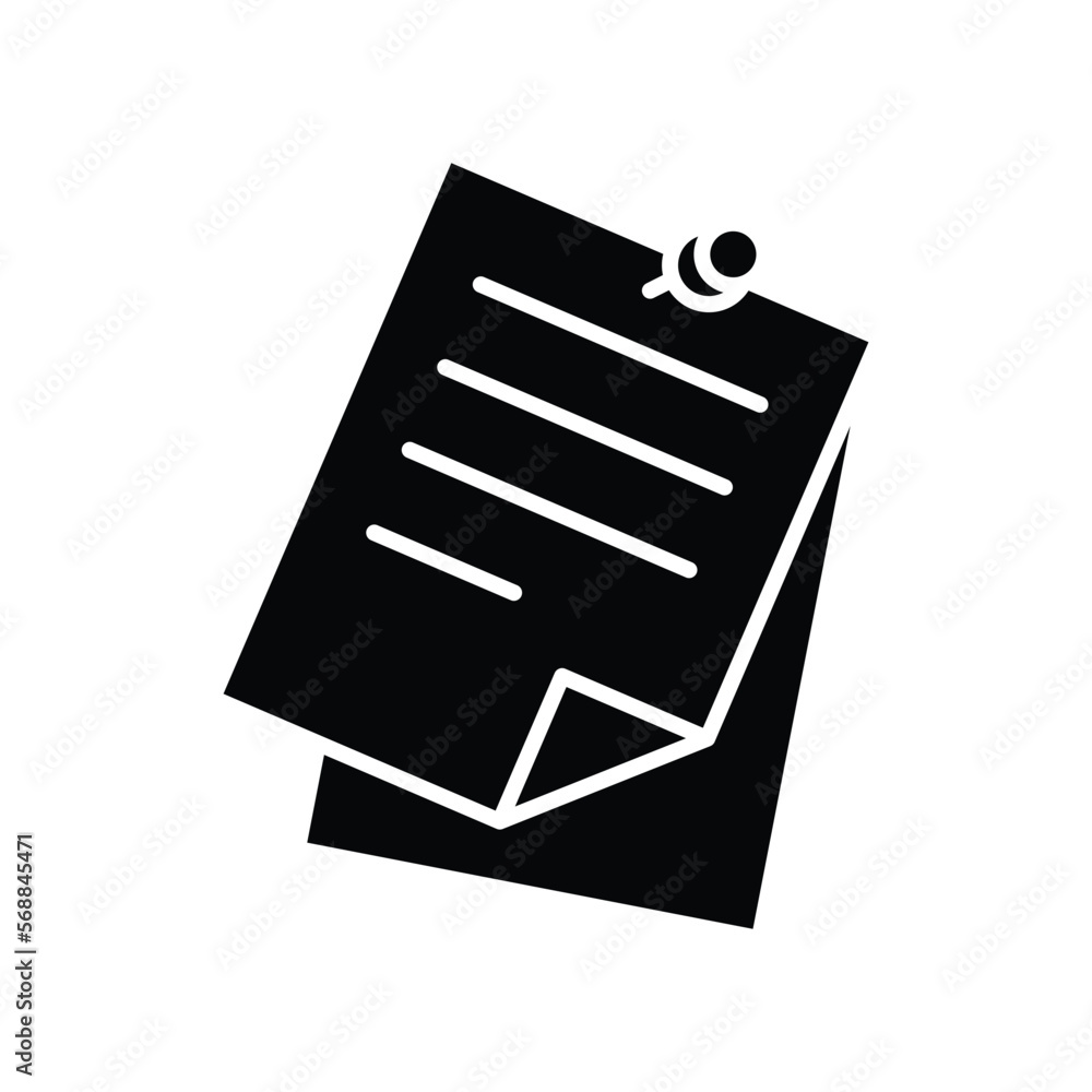 note icon vector design template in white background note icon vector design template in white background
