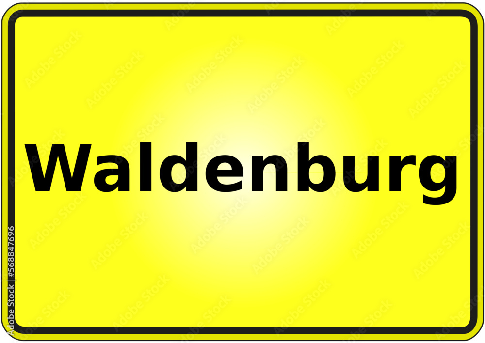 Stadteingangsschild Deutschland Stadt Waldenburg Stadteingangsschild Deutschland Stadt Waldenburg