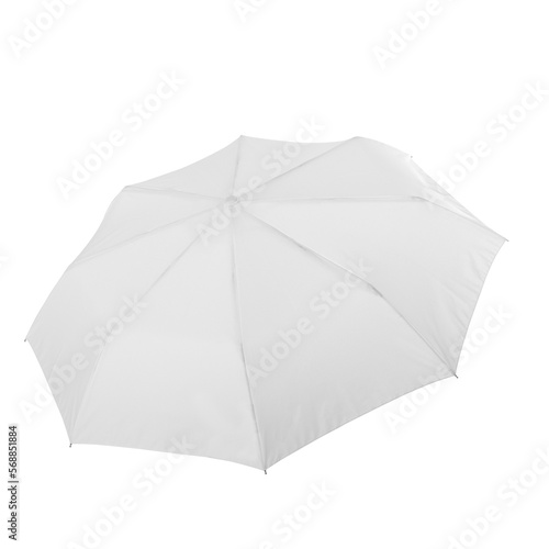 Mock-up of white umbrella isolated on transparent background png