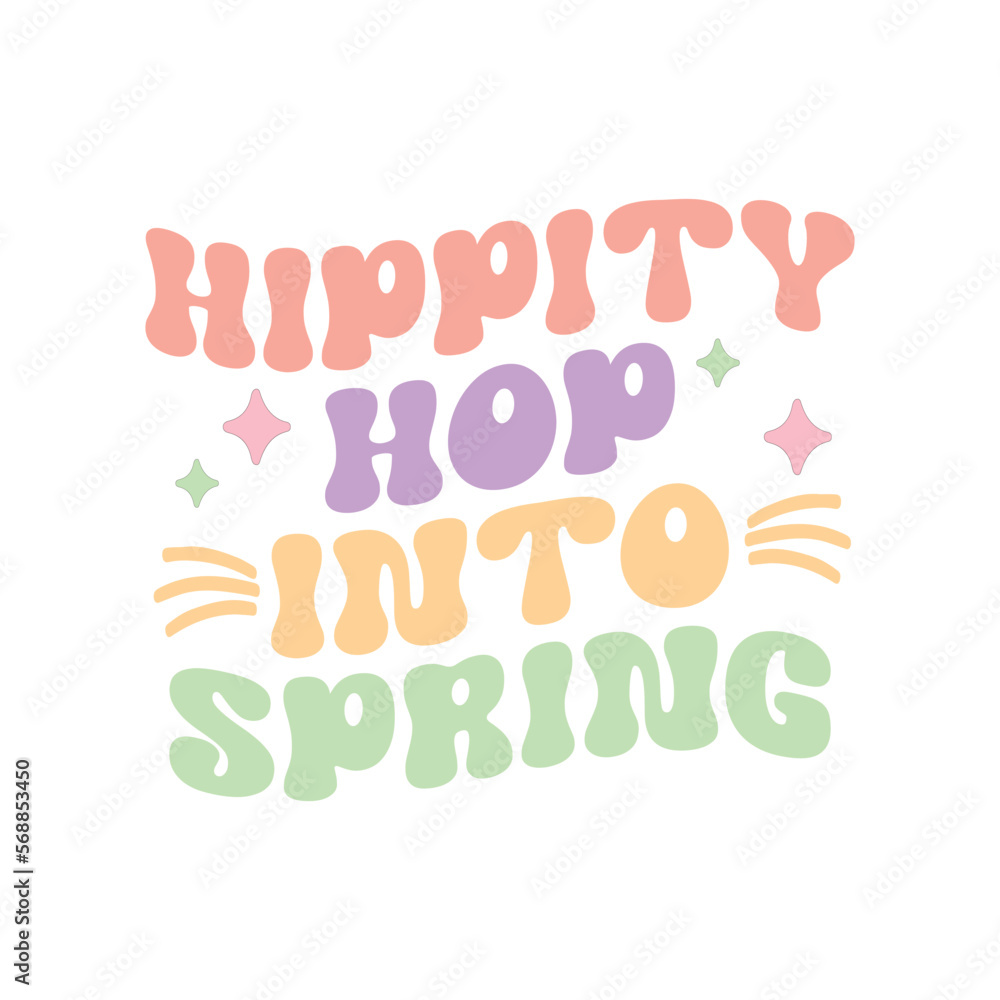 Fototapeta premium Hippity Hop Into Spring