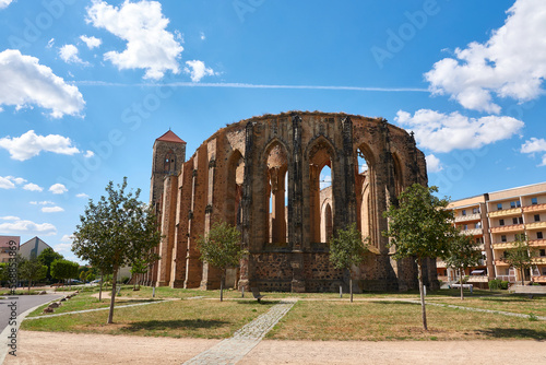 Ruine der  Kirche Sankt Nikolai (auch Sankt Nicolai) in Zerbst Sachsen-Anhalt