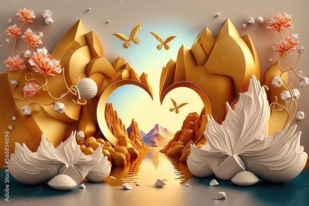 Modern and Creative 3D Abstraction Wallpaper for Walls. 3d Three