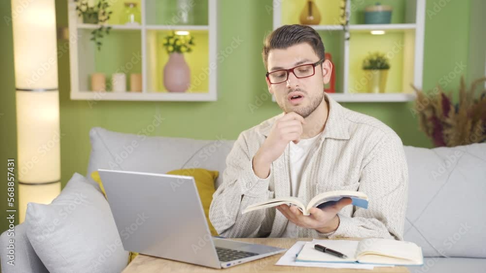 Diligent student doing research. Student doing homework.
Young student who is satisfied and happy with his job.
Diligent student doing research. Student doing homework.
Young student who is satisfied and happy with his job.