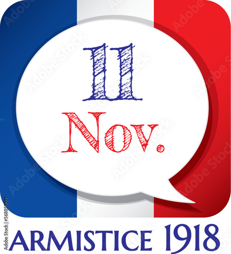 PICTOGRAMME 11 NOVEMBRE BLEU BLANC ROUGE