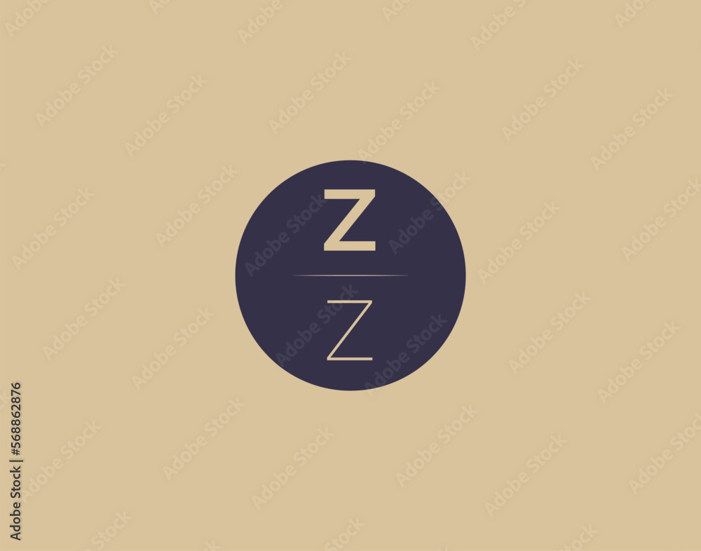 ZZ letter modern elegant logo design vector images ZZ letter modern elegant logo design vector images