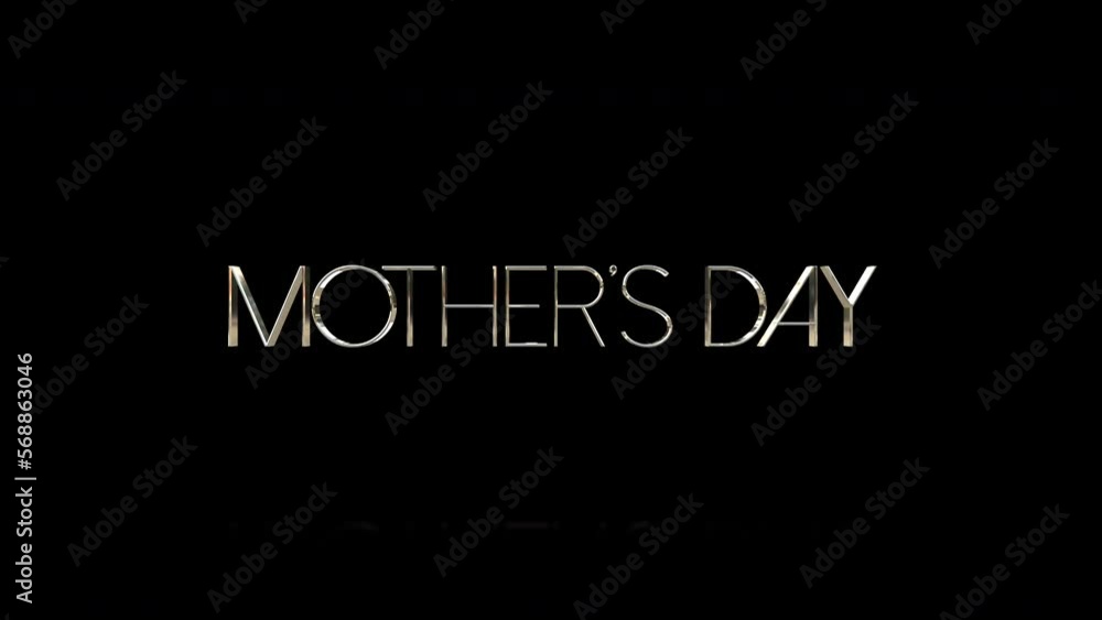 Elegance Mothers Day text on black gradient, motion abstract holidays, modern, promo and holidays style background Elegance Mothers Day text on black gradient, motion abstract holidays, modern, promo and holidays style background