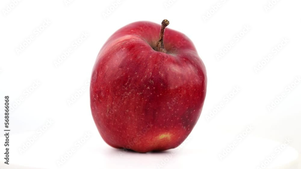 The red apple is spinning The red apple is spinning