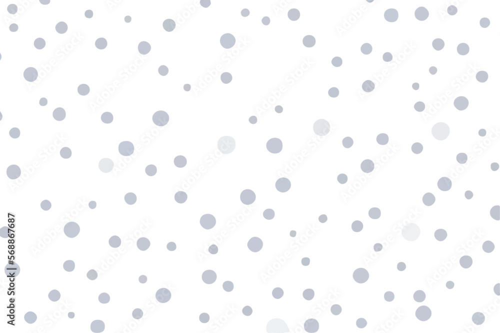 Gray Polka Dots Background. Seamless Pattern.