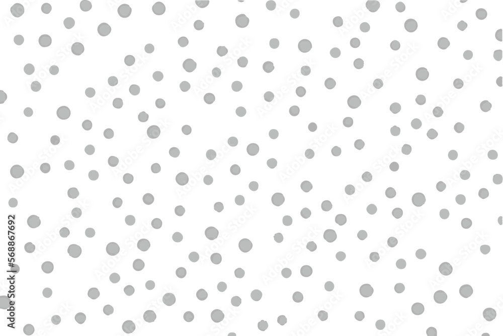 Gray Polka Dots Background. Seamless Pattern.