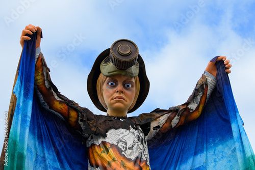 Viareggio Italy February 04-2023 Viareggio carnival floats first category