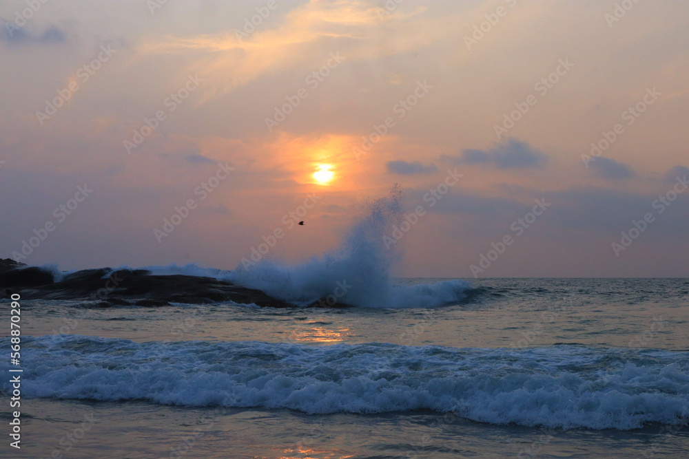 sunset over the sea sunset over the sea