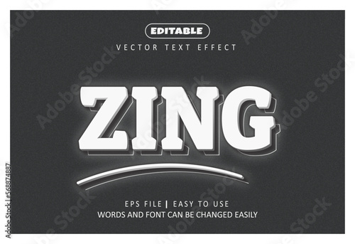 Zing text effect