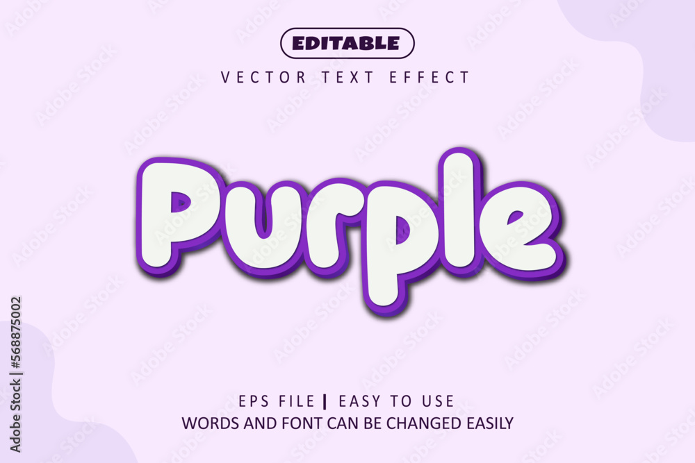 Purple editable text style Purple editable text style