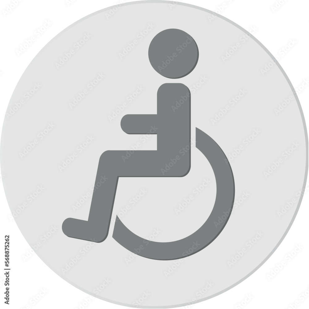 Handicapped patient icon. sign for mobile concept and web design. Disabled man vector icon. Symbol, logo illustration. Handicapped patient icon. sign for mobile concept and web design. Disabled man vector icon. Symbol, logo illustration.