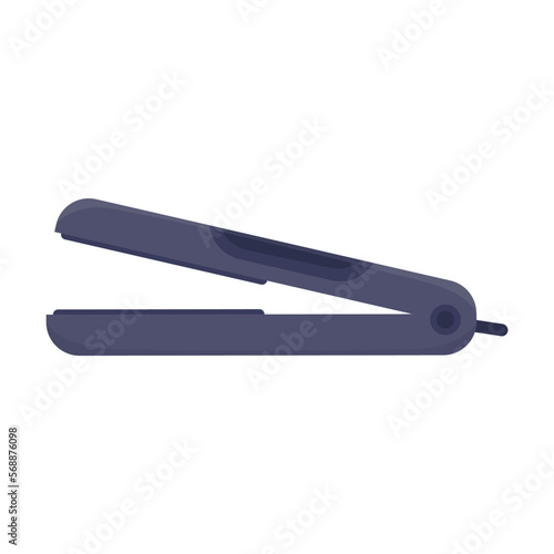 Straighteners for straightening hair and curls. Electronic appliances for home vector illustration. Household, technology concept