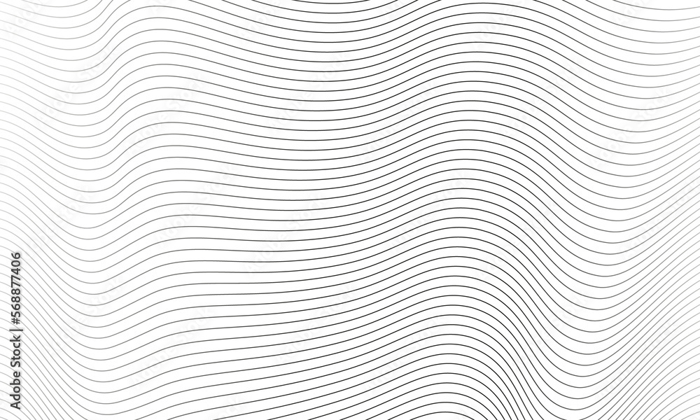 Wavy stripes texture. Minimal design element
