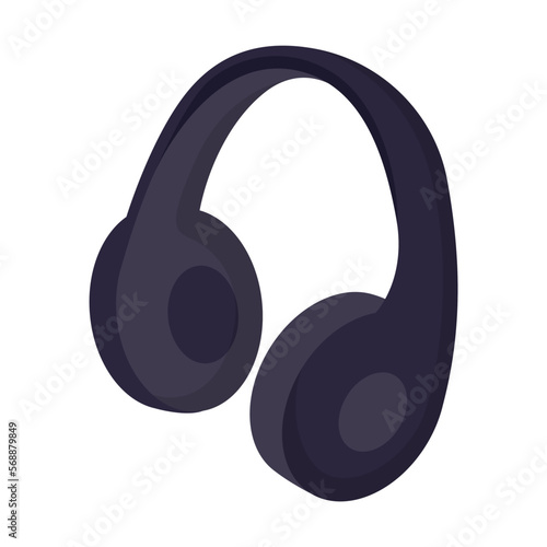 Wireless headphones for listening to music during training vector illustration. Gym accessories isolated on white background. Fitness, sports, healthy lifestyle, music concept