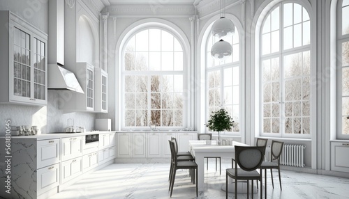 Luxury interior bright kitchen to the elegant person so that the preparation of the food is also special © Dniel