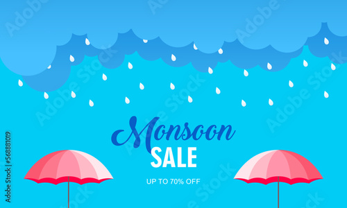 Monsoon Sale Background