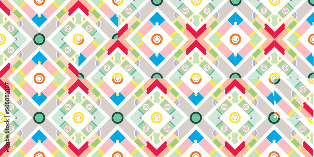 Obraz premium background pattern with geometric style connected image setup