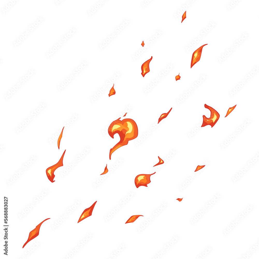 Sparks of fire glowing against a dark transparent background symbolising the explosive power of Vice City money cheats