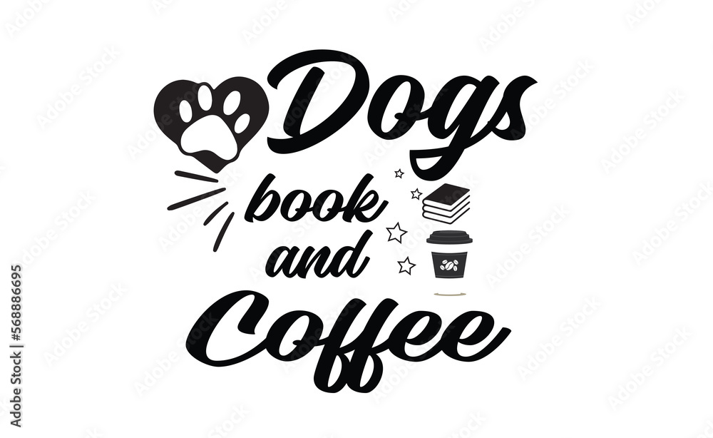dogs books and coffee 