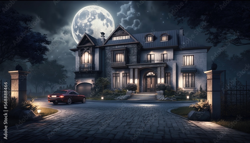 Fototapeta premium Luxury house for sophisticated people