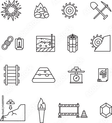 mining icons collection