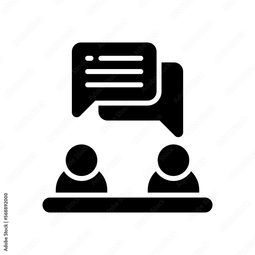 discussion icon for your website design, logo, app, UI. discussion icon for your website design, logo, app, UI.