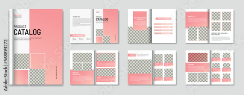Minimalist product catalog design template,
multipurpose product catalogue layout design template, a4 Company product brochure template design
