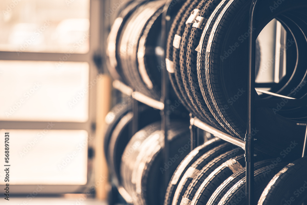 Tire Racks Inside Car Workshop Tire Racks Inside Car Workshop