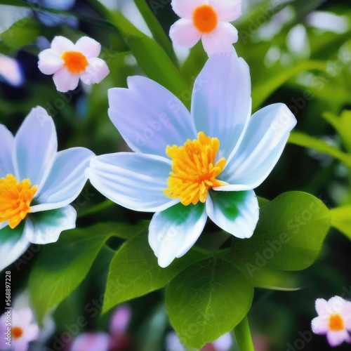 white and yellow flowers