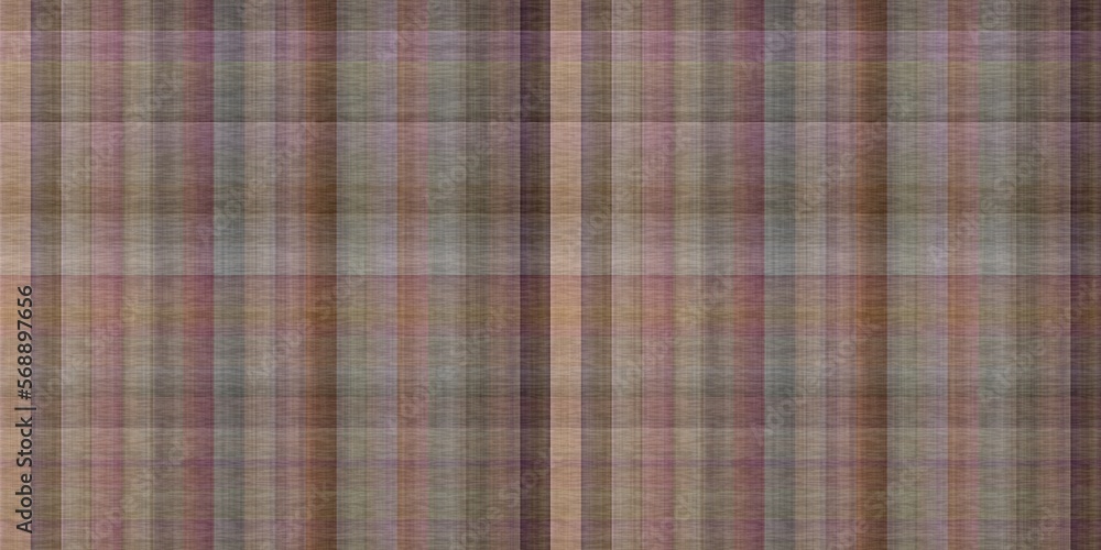 Tartan seamless border. Traditional gingham texture for natural trendy trim. 