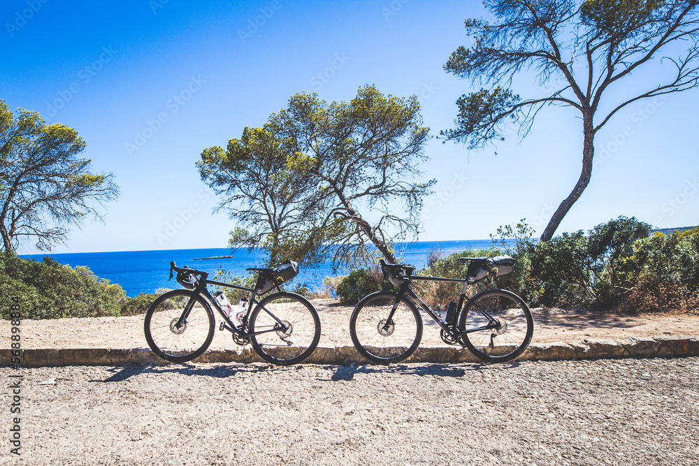 Fototapeta premium Cycling in Mallorca