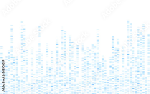 Dna test infographic. Genome sequence map.