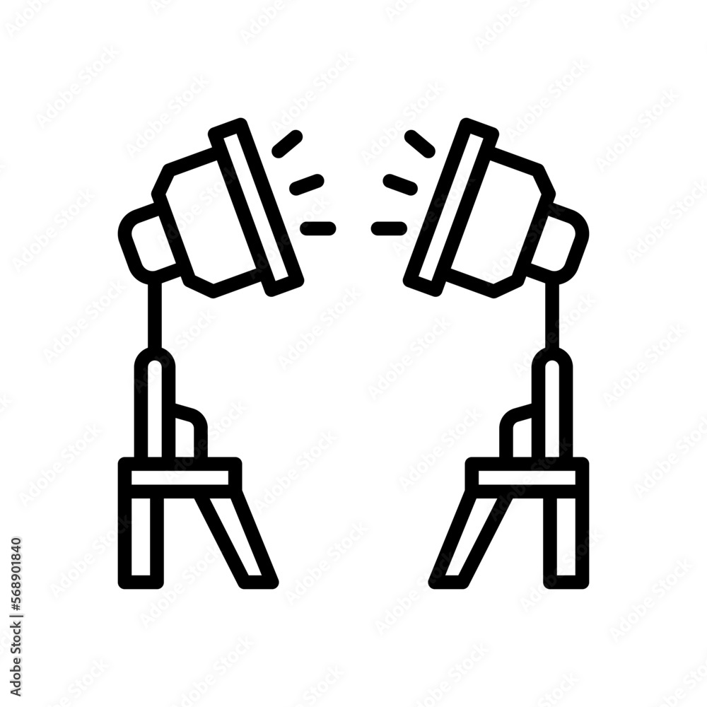 studio lighting icon for your website, mobile, presentation, and logo design. studio lighting icon for your website, mobile, presentation, and logo design.