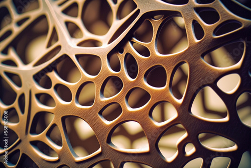 Wood shapes. Generative AI.